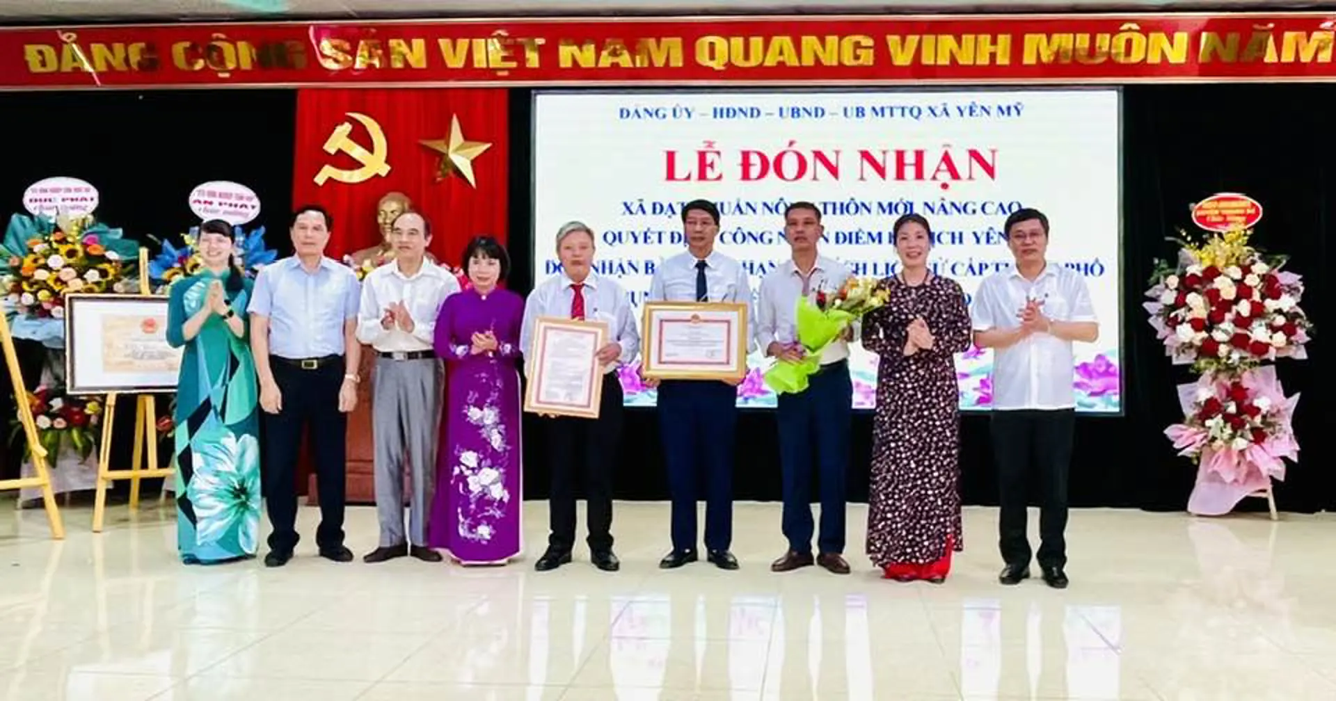 Huyện Thanh Trì: Xã Yên Mỹ đón đạt chuẩn NTM nâng cao và điểm du lịch