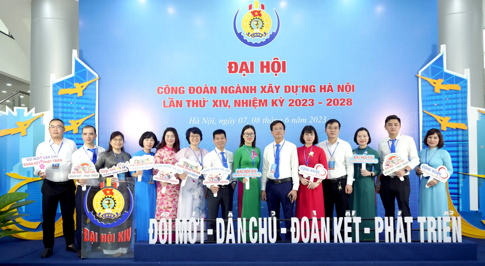  191 đoàn viên công đoàn dự Đại hội Công đoàn ngành Xây dựng Hà Nội