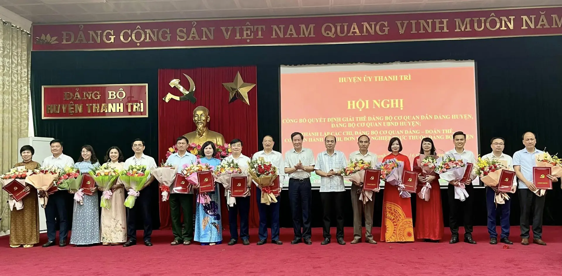 Huyện Thanh Trì thành lập 29 chi, đảng bộ cơ sở trực thuộc​