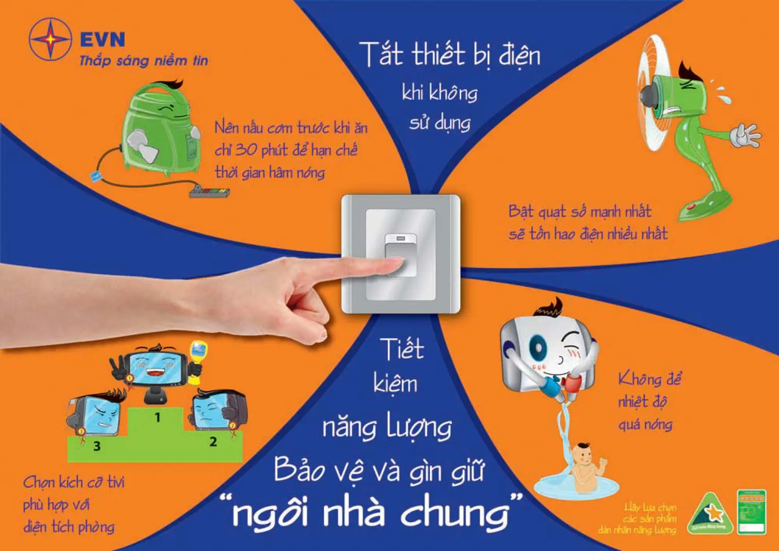 Tiết kiệm điện, ai cũng có thể thực hiện