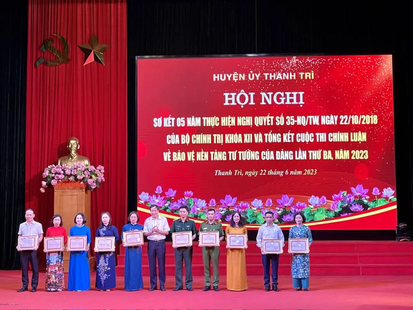 Thanh Trì sơ kết 5 năm thực hiện Nghị quyết số 35-NQ/TW của Bộ Chính trị