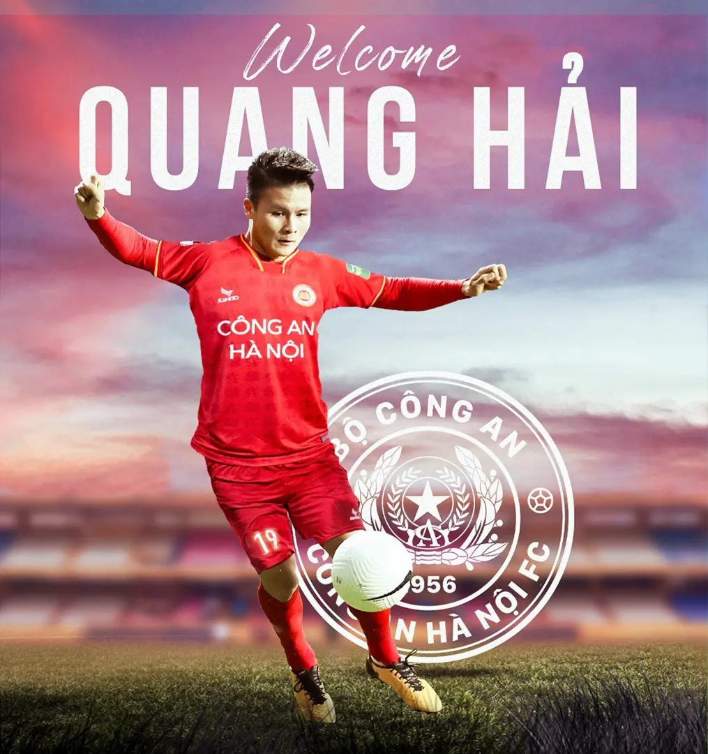 Quang Hải gia nhập CAHN thi đấu tại V-League 2023