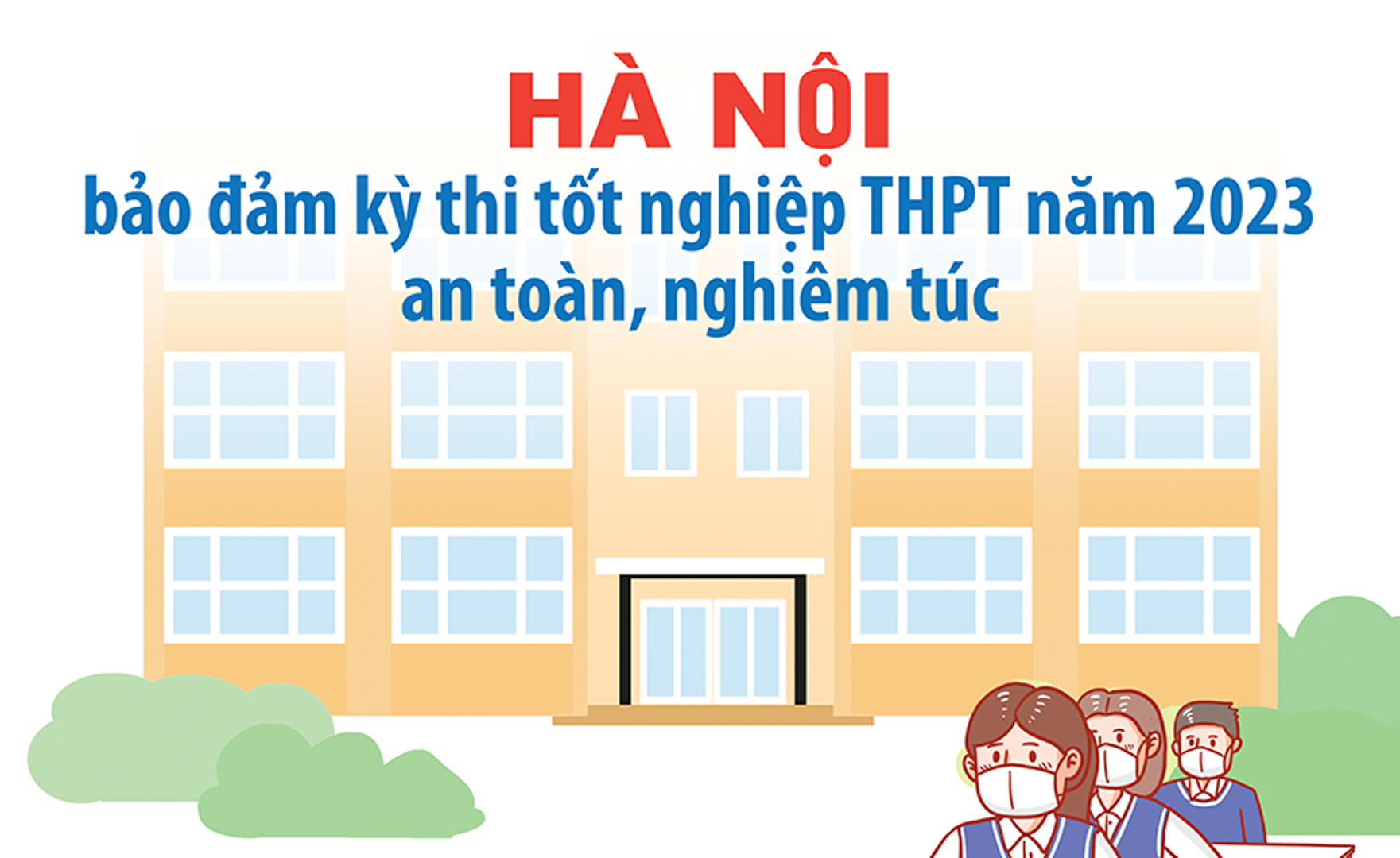 Hà Nội bảo đảm kỳ thi tốt nghiệp THPT năm 2023 an toàn, nghiêm túc