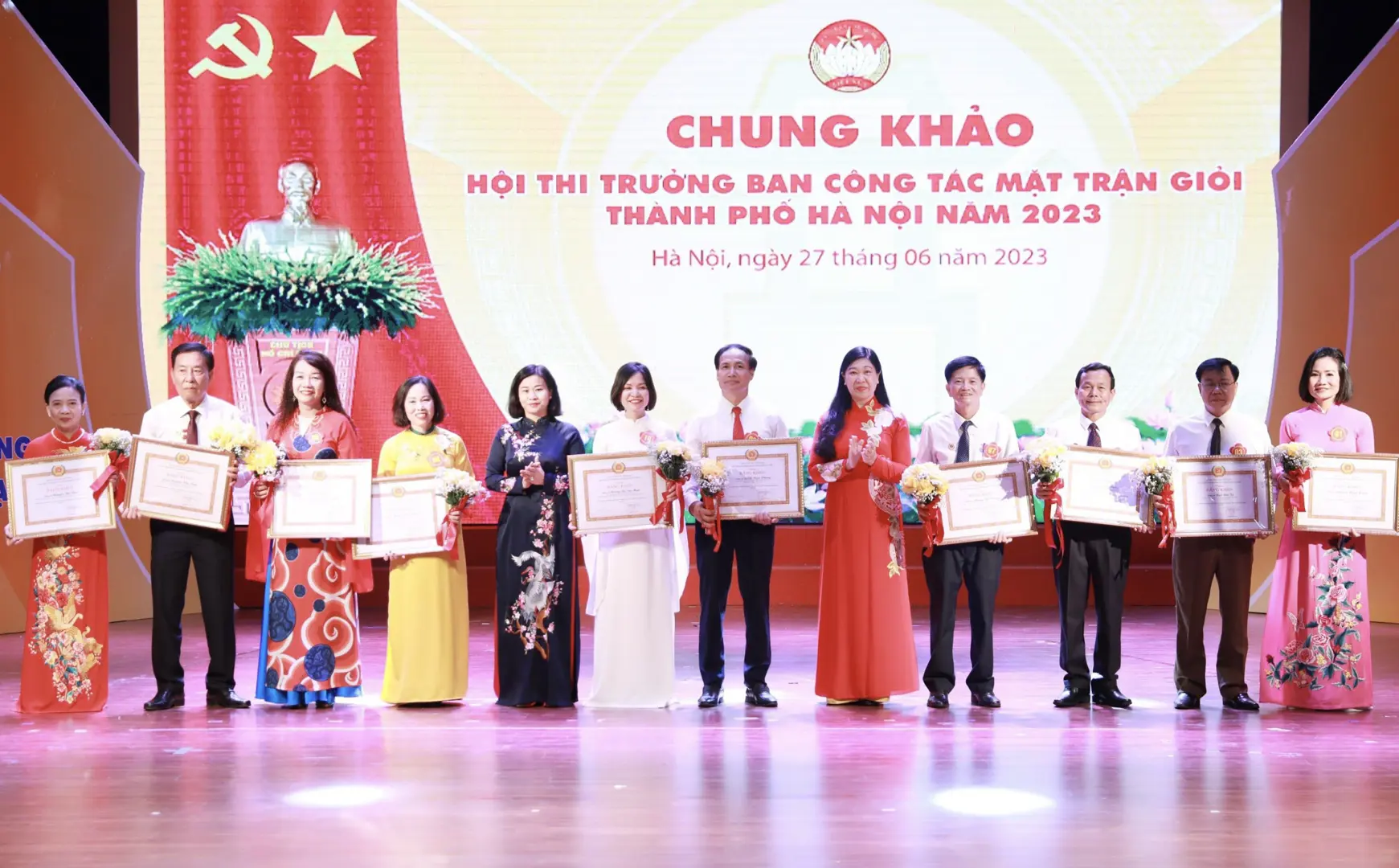 Sôi nổi Chung khảo Hội thi Trưởng ban công tác Mặt trận giỏi TP năm 2023