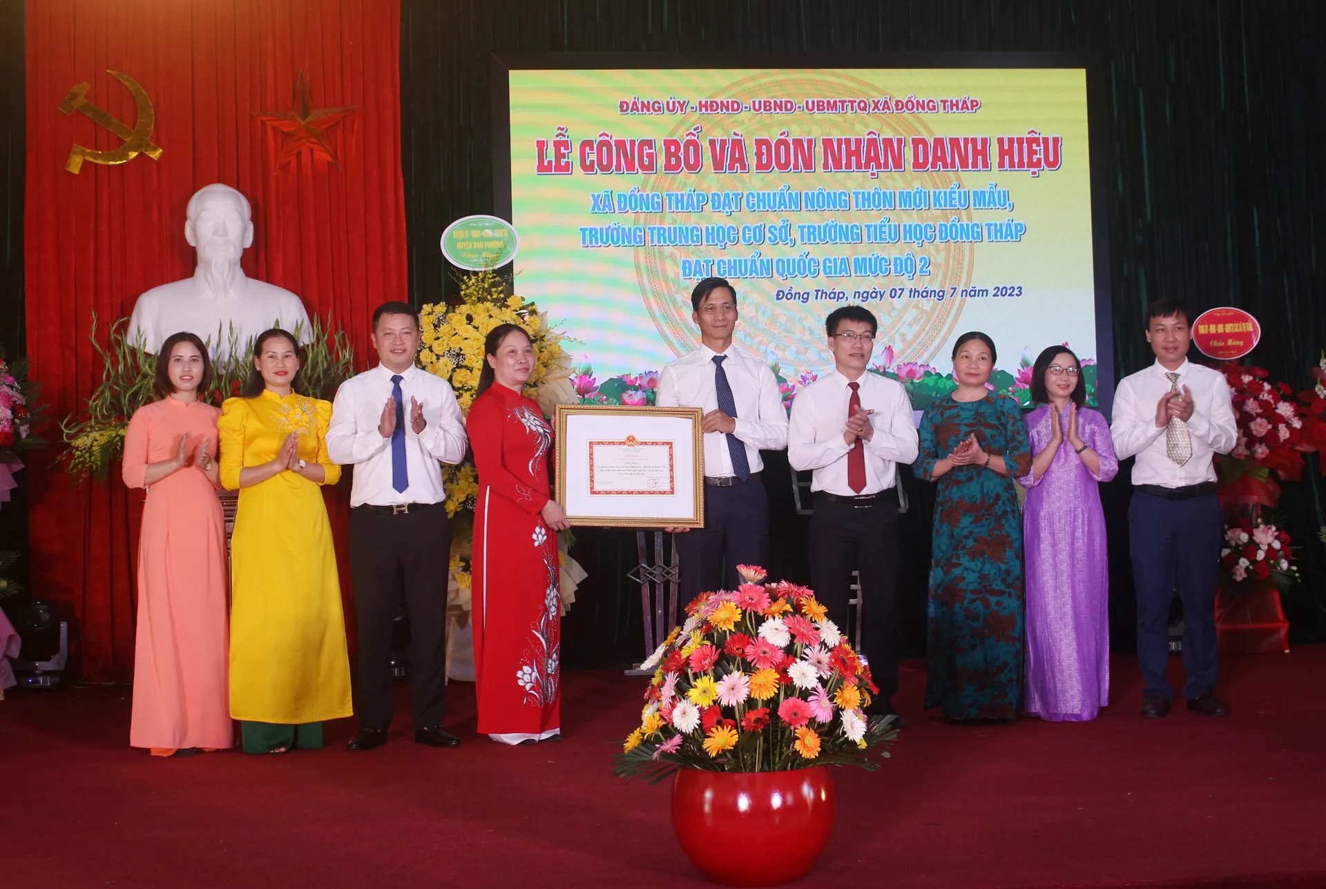 Hà Nội: Xã Đồng Tháp (huyện Đan Phượng) đạt chuẩn nông thôn mới kiểu mẫu