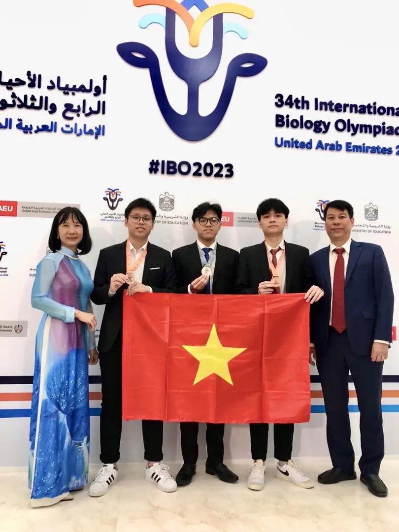 100% học sinh Việt Nam giành huy chương tại Olympic Sinh học quốc tế 2023