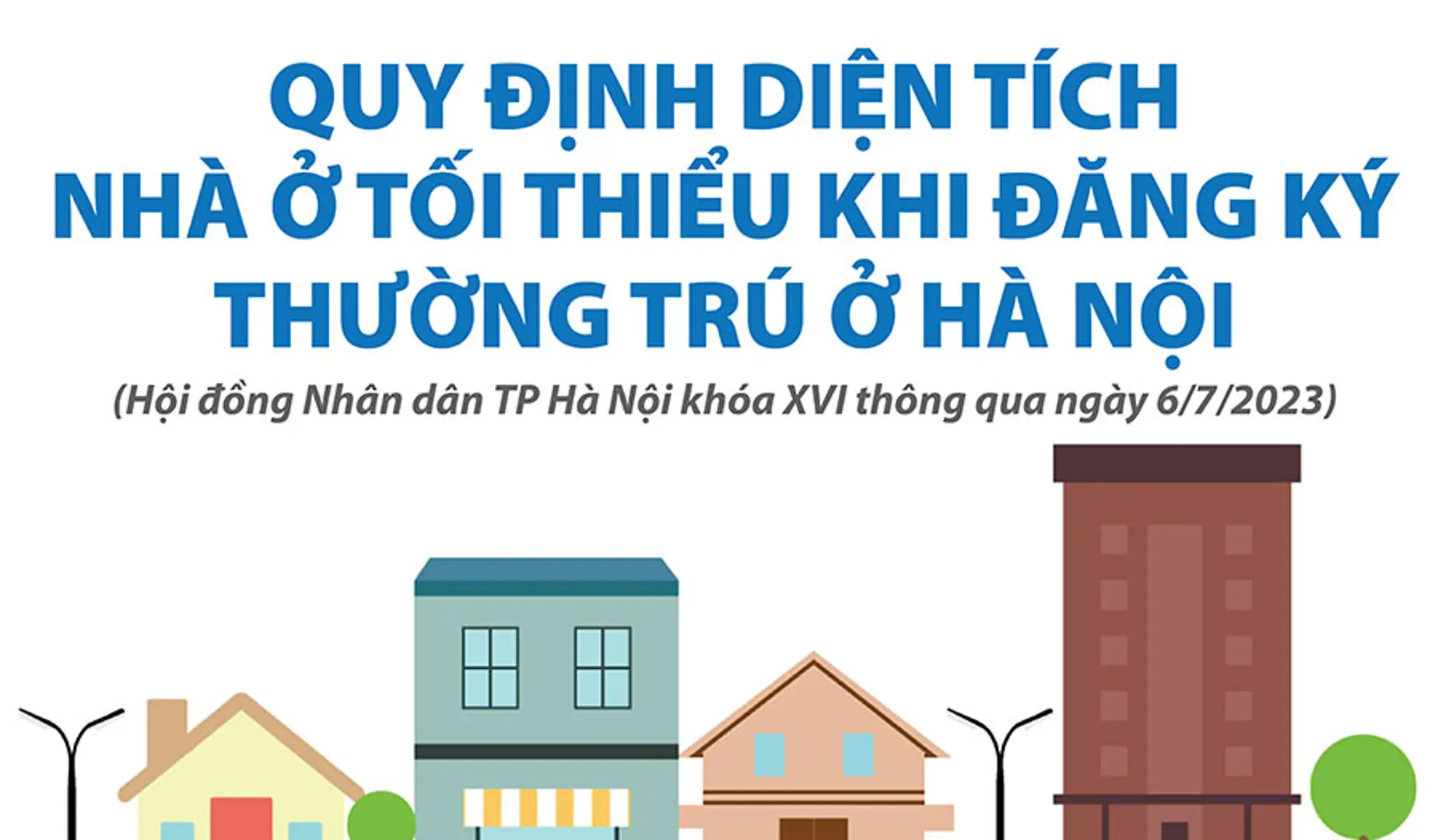 Quy định diện tích nhà ở tối thiểu khi đăng ký thường trú ở Hà Nội