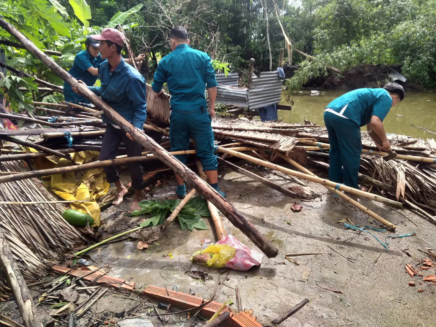 Kiên Giang: 1 người tử vong, 4 người bị thương do mưa bão