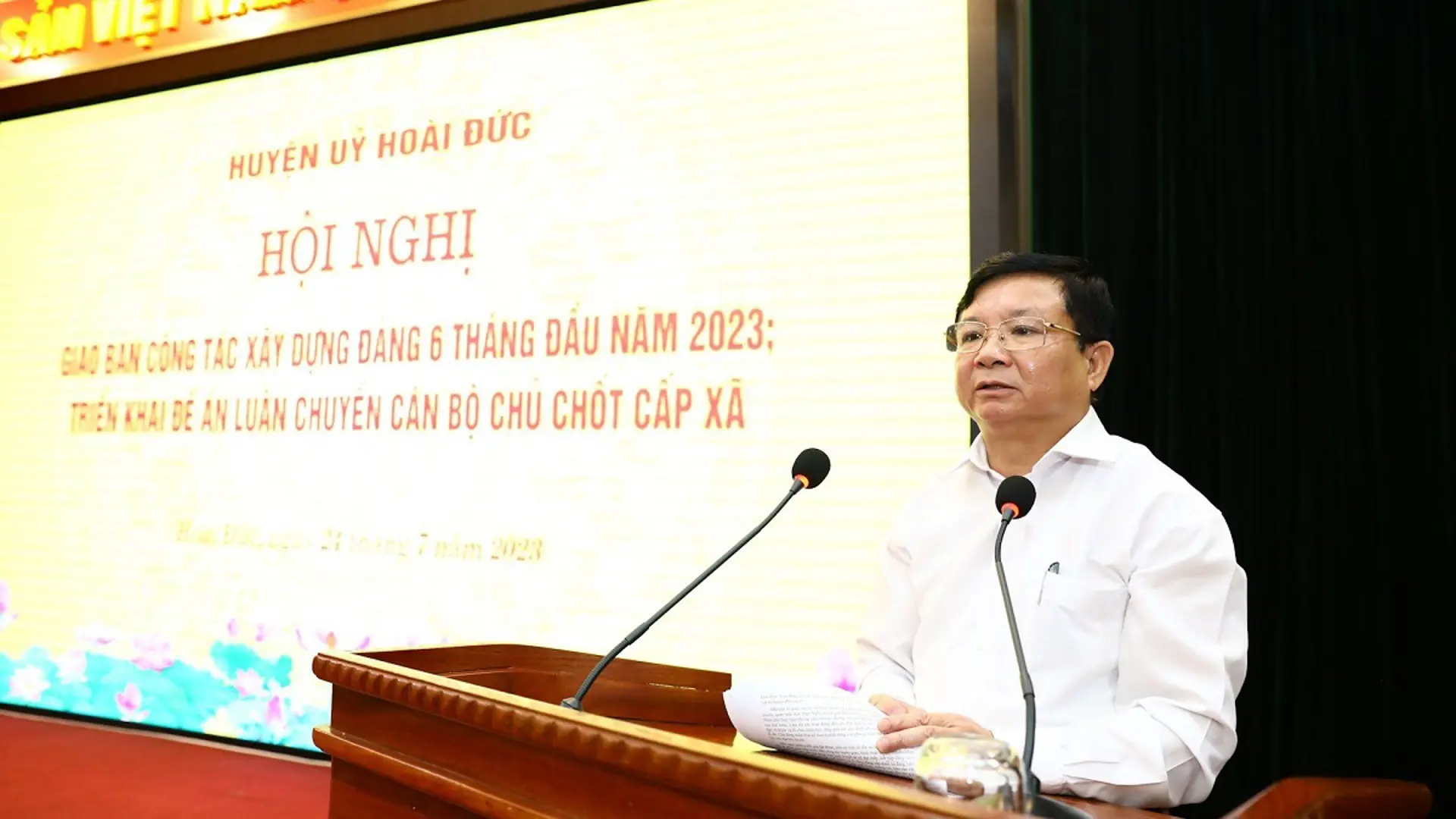 Huyện Hoài Đức: 6 tháng đầu năm 2023, luân chuyển vị trị công tác 51 người