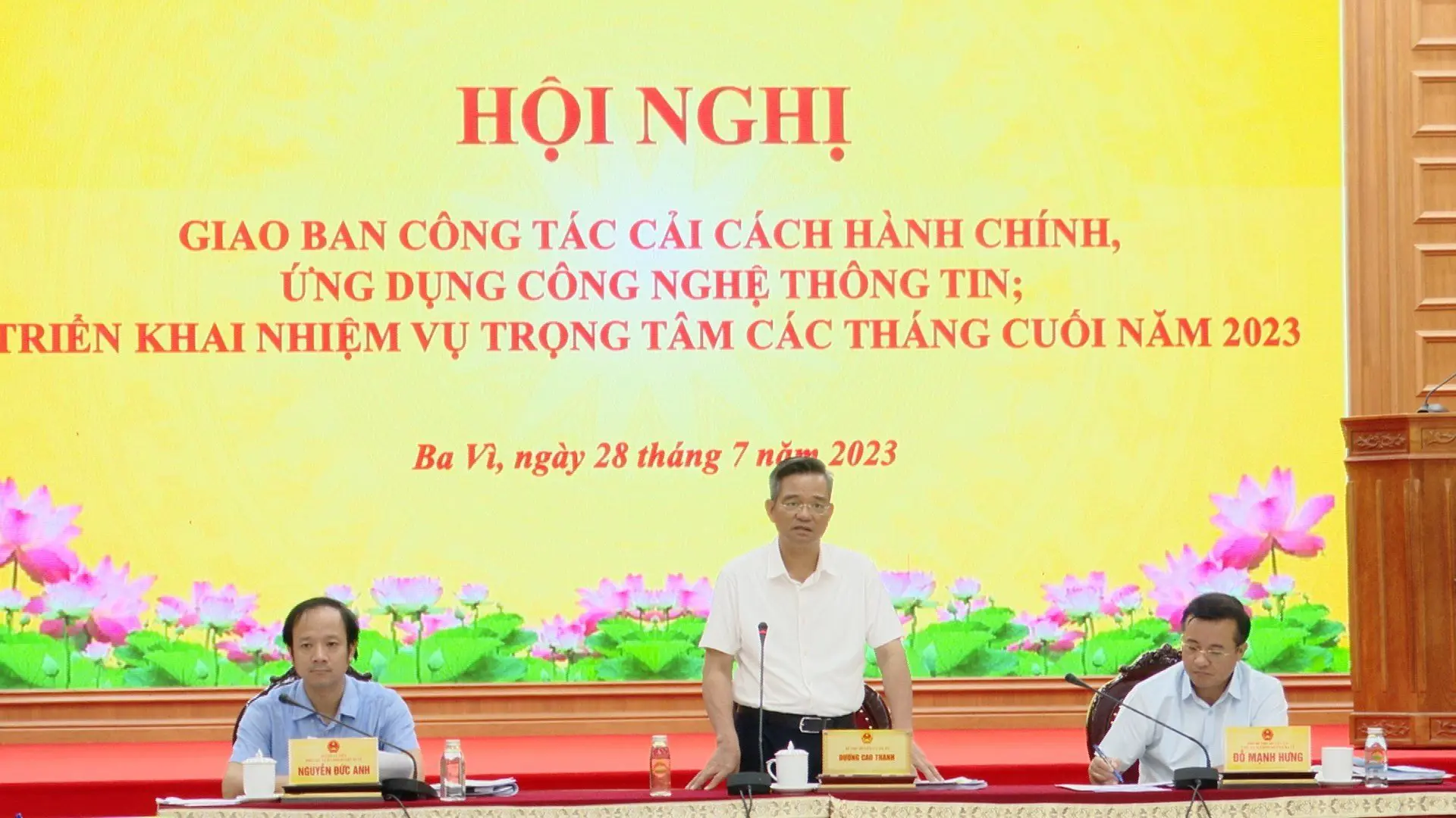 Ba Vì: Phấn đấu nâng cao vị trí xếp hạng chỉ số cải cách hành chính