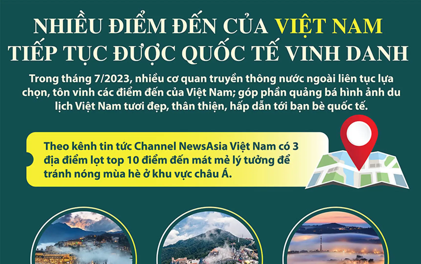 Quốc tế vinh danh nhiều điểm đến của Việt Nam