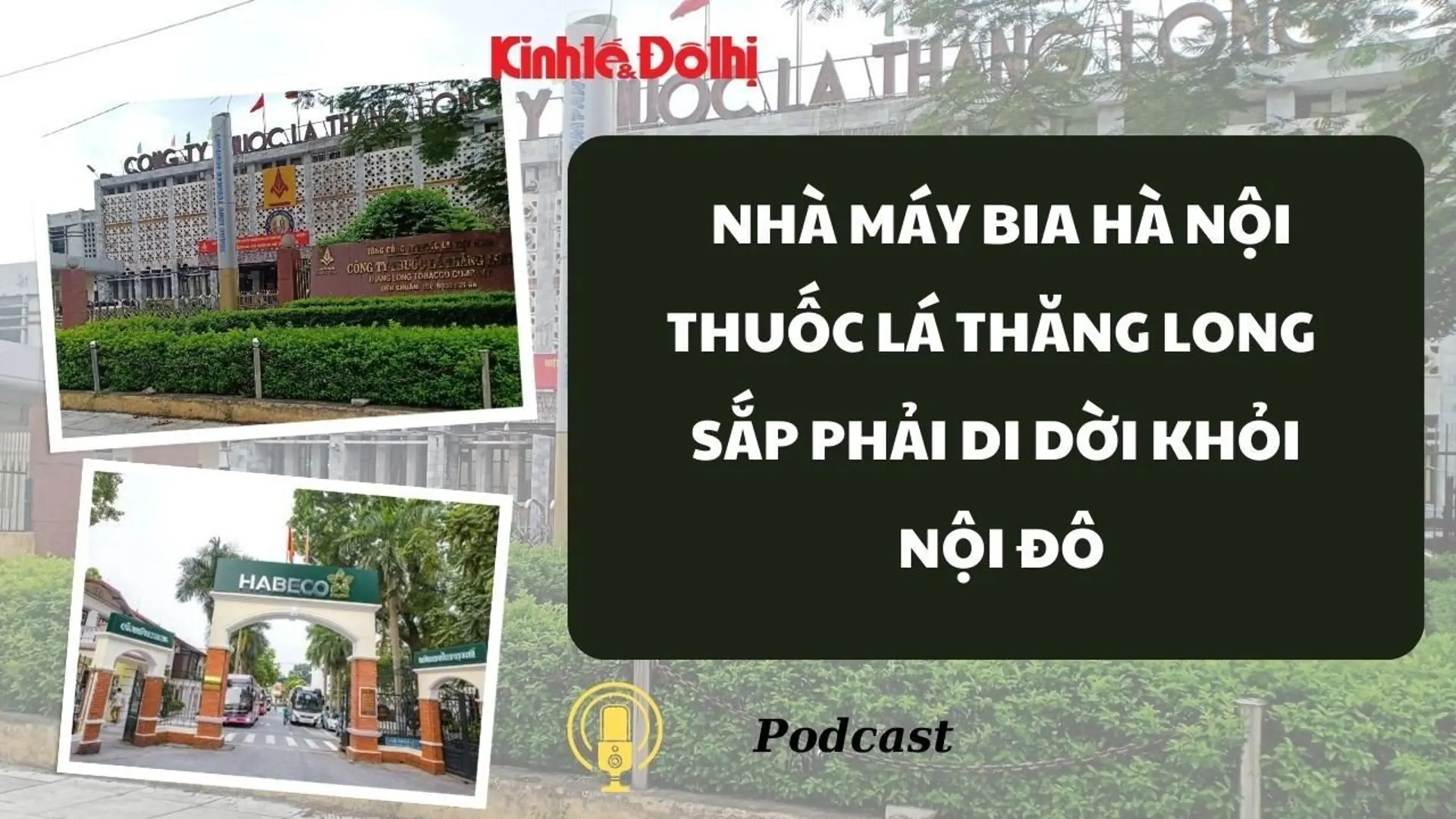 Nhà máy bia Hà Nội, Thuốc lá Thăng Long sắp phải di dời khỏi nội đô