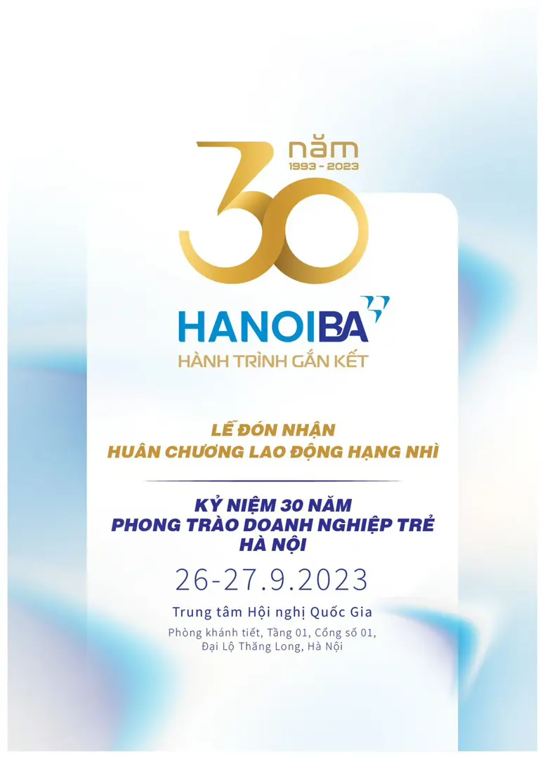 Hội Doanh nghiệp trẻ Hà Nội tổ chức chuỗi sự kiện mừng 30 năm thành lập