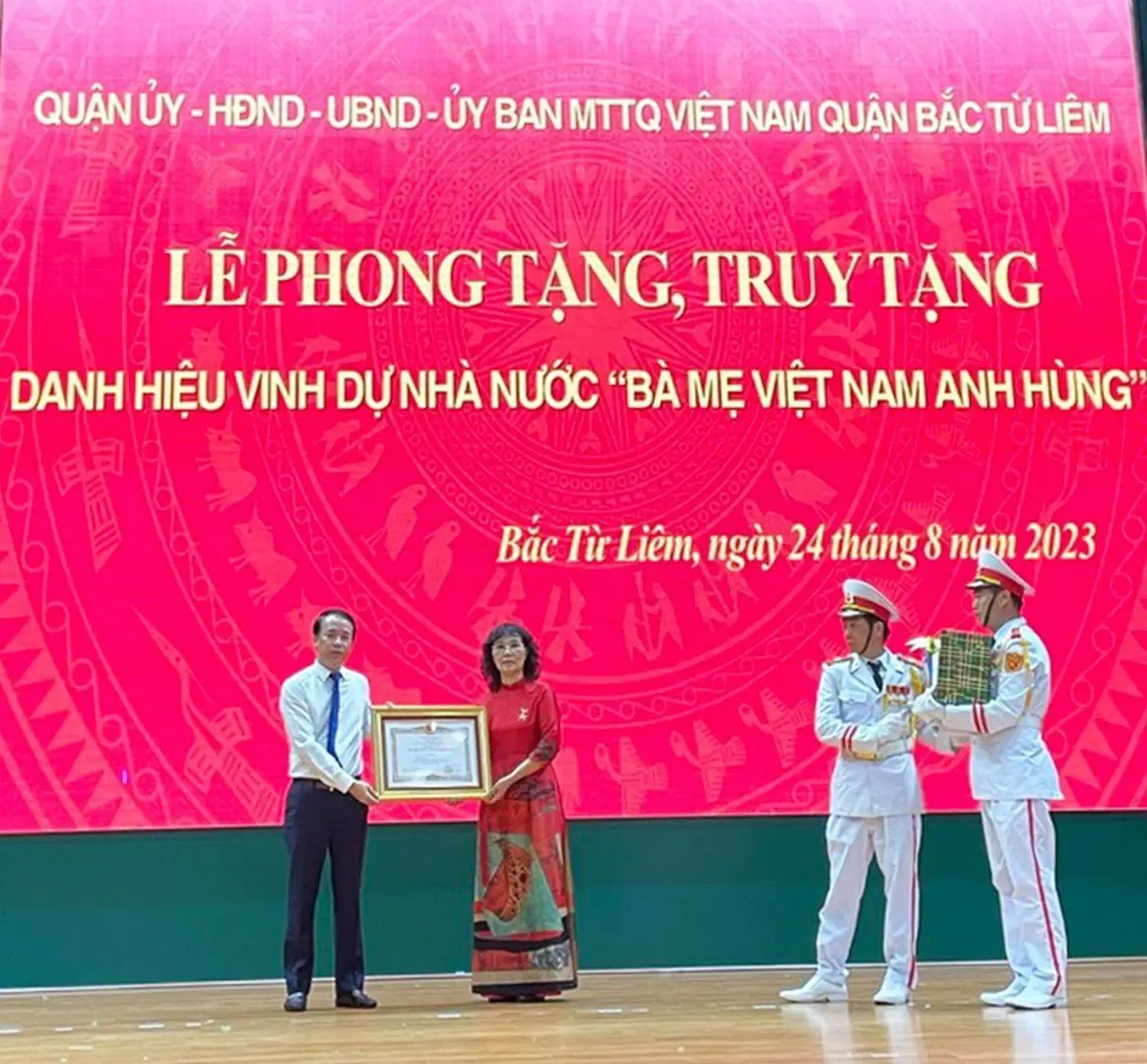 Phong tặng, truy tặng danh hiệu “Bà Mẹ Việt Nam anh hùng” tại Bắc Từ Liêm