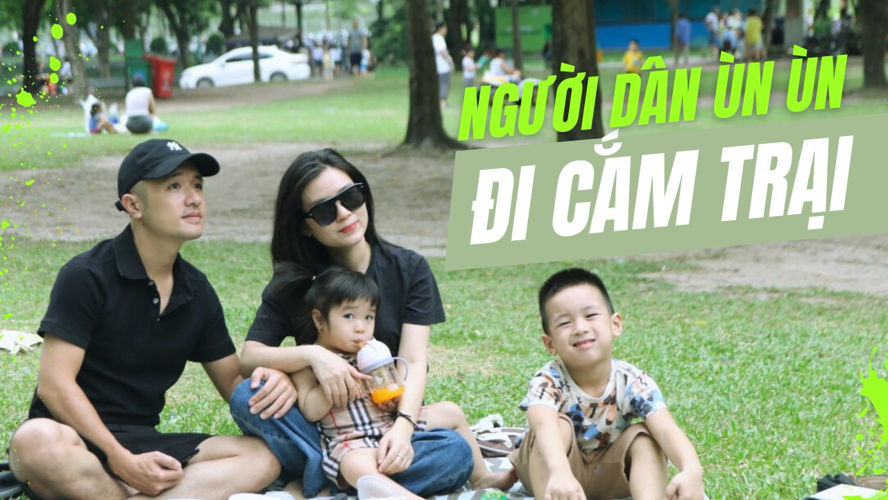 Người dân Thủ đô thích thú cắm trại trong ngày nghỉ Lễ Quốc khánh
