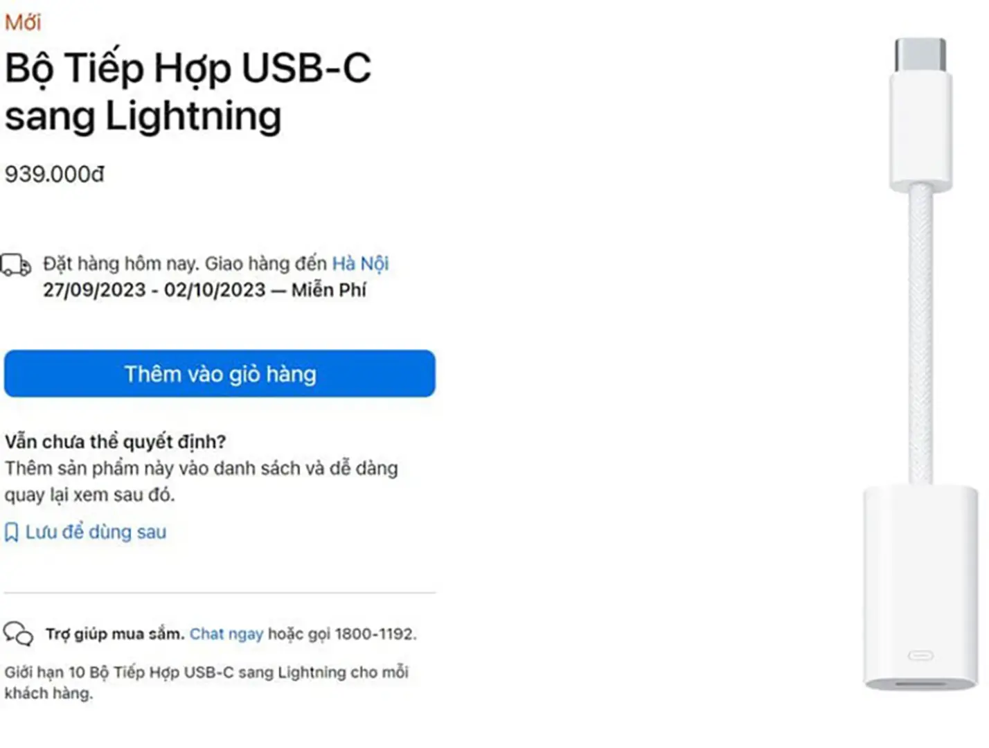 Mất gần 1 triệu để dùng cổng Lightning trên iPhone 15