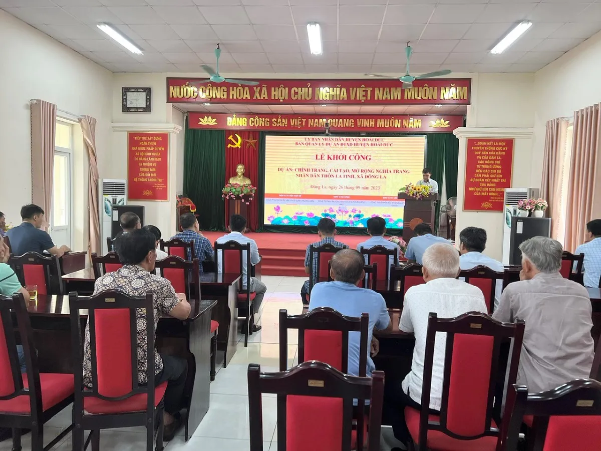 Cải tạo nghĩa trang ở xã Đông La phục vụ dự án đường Vành đai 4