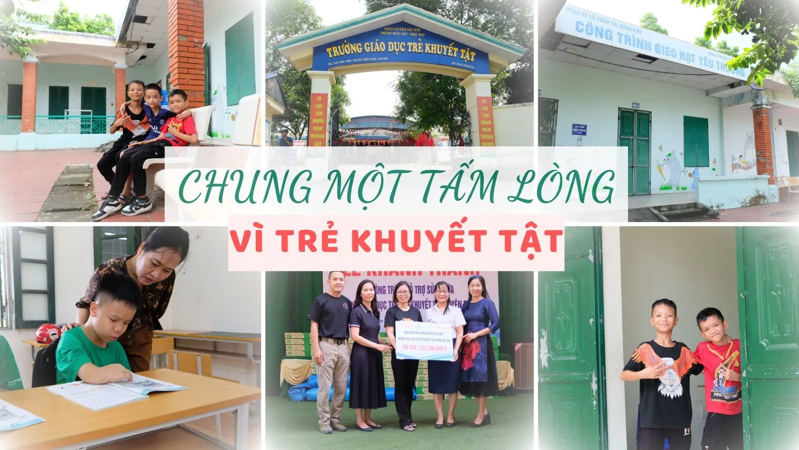 Chung một tấm lòng vì trẻ khuyết tật