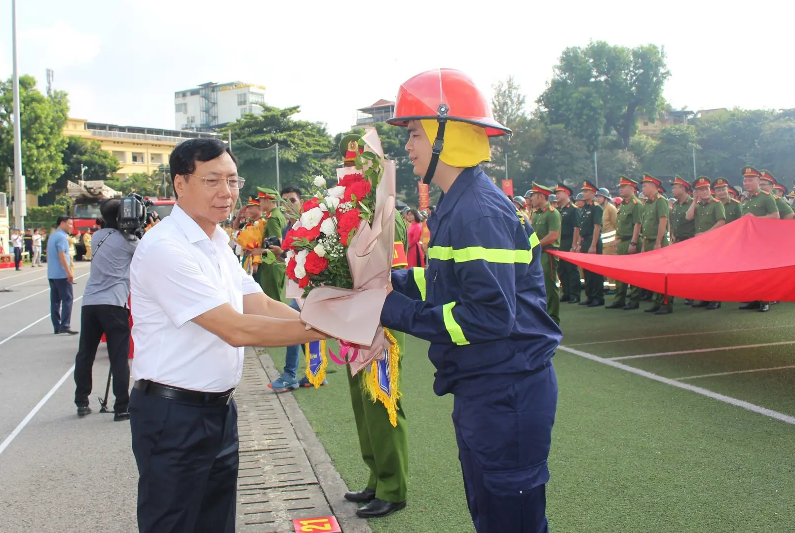 Quận Hai Bà Trưng: 144 vận động viên tham gia Hội thi nghiệp vụ chữa cháy