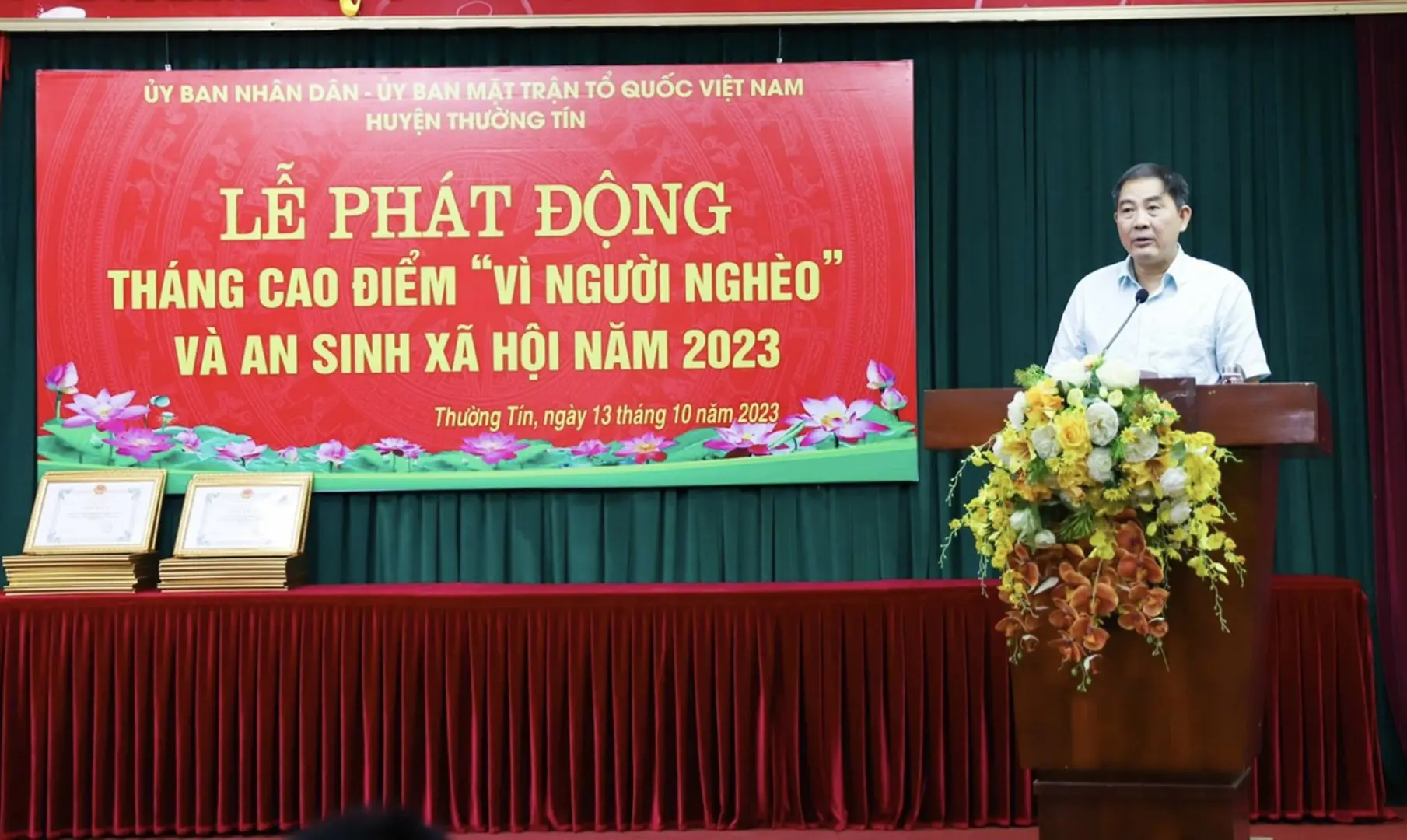 Huyện Thường Tín phát động tháng cao điểm ủng hộ quỹ “Vì người nghèo” năm 2023