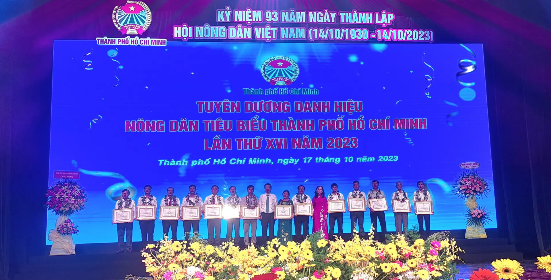 TP Hồ Chí Minh tuyên dương 15 nông dân tiêu biểu năm 2023