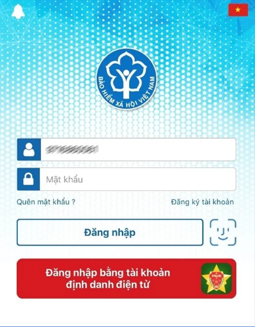 Muốn đăng nhập ứng dụng VssID bằng tài khoản VNeID phải làm thế nào?