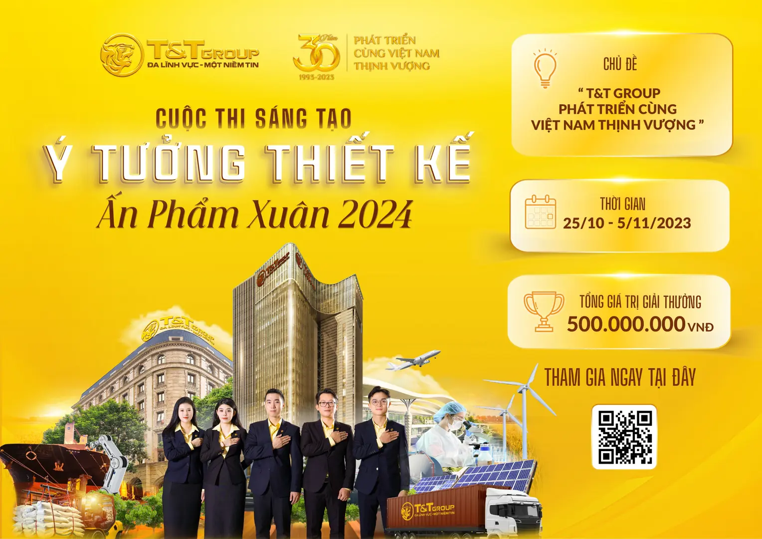 500 triệu đồng trị giá cho cuộc thi ấn phẩm Xuân 2024 T&T Group