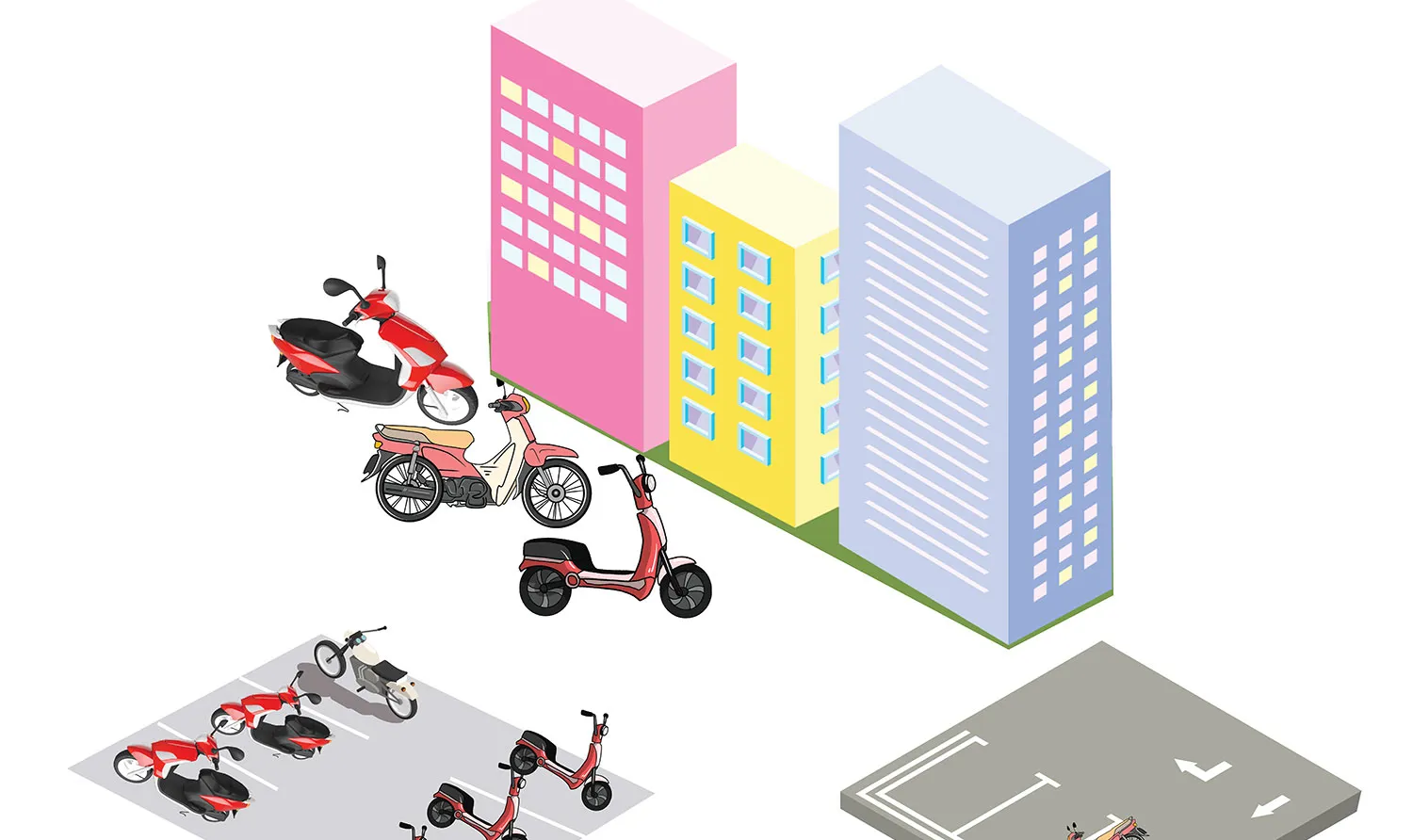 Hà Nội quy định diện tích đỗ xe tối thiểu tại chung cư mini