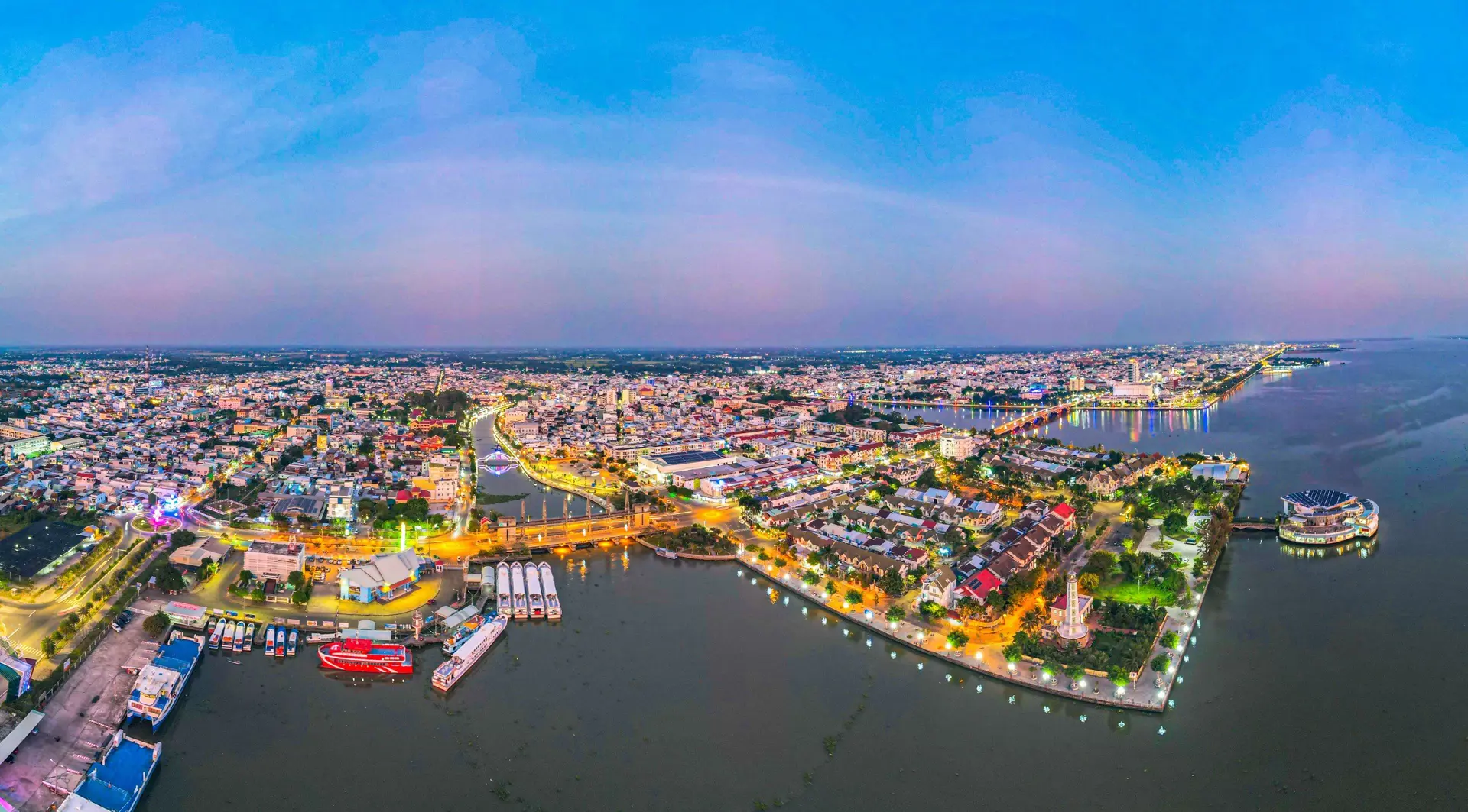 Kiên Giang: Lung linh sắc màu từ trên cao