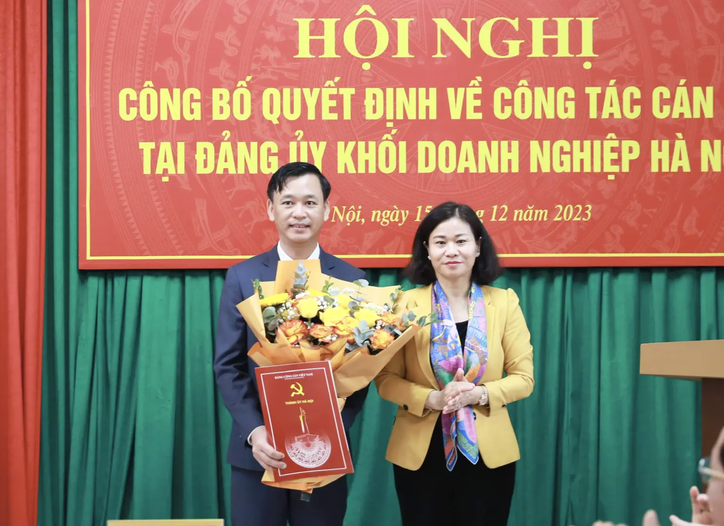 Chuẩn y ông Lương Mạnh Sơn làm Phó Bí thư Đảng uỷ khối DN Hà Nội