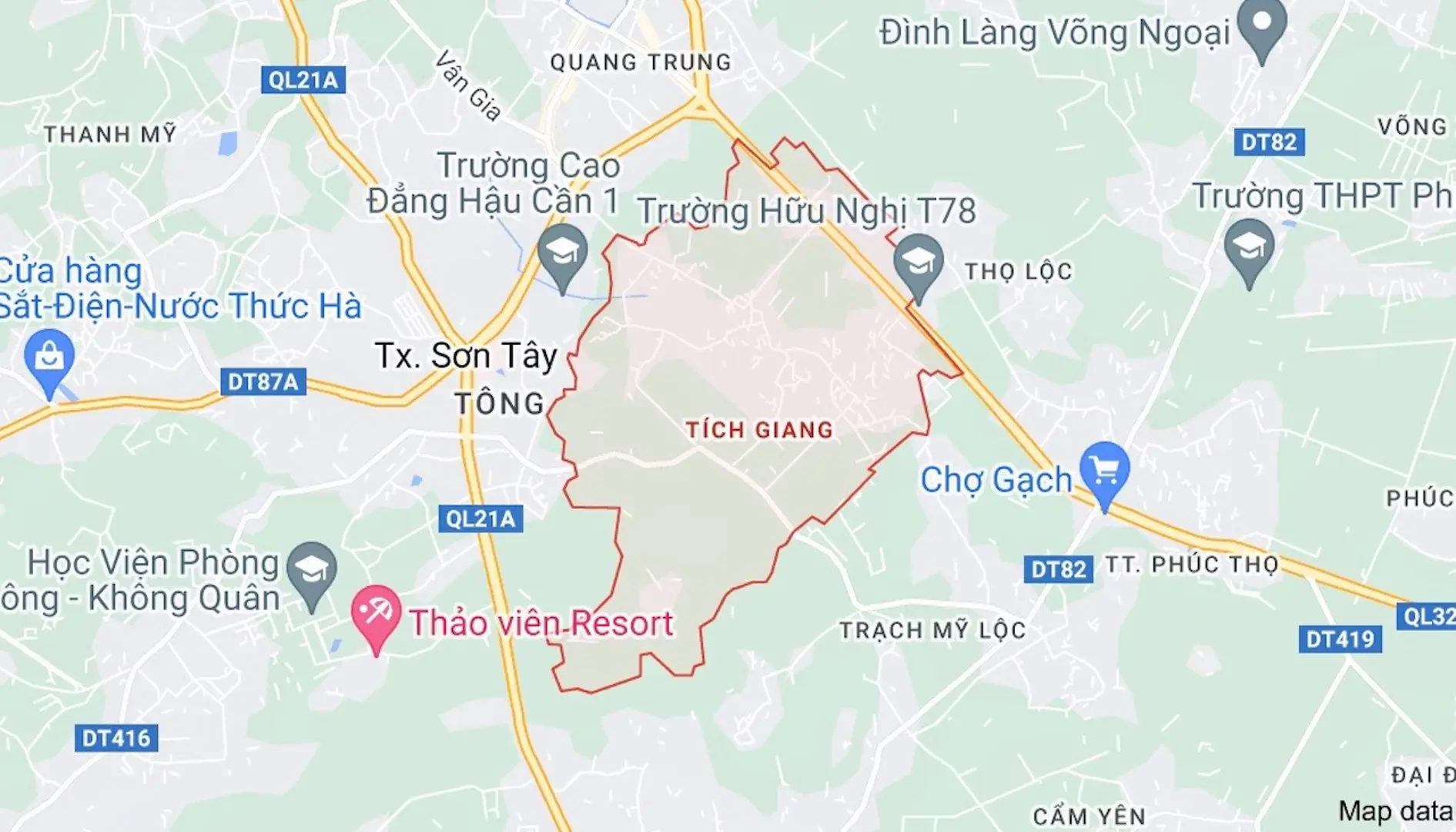 Gần 1.500m2 đất tại huyện Phúc Thọ sắp được đấu giá, khởi điểm từ 16 triệu/m2