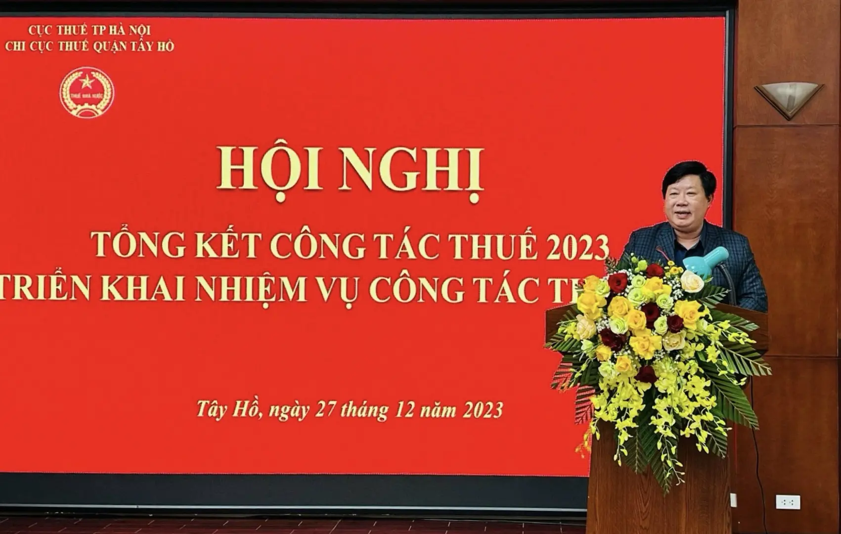 Chi cục Thuế quận Tây Hồ hoàn thành xuất sắc nhiệm vụ năm 2023