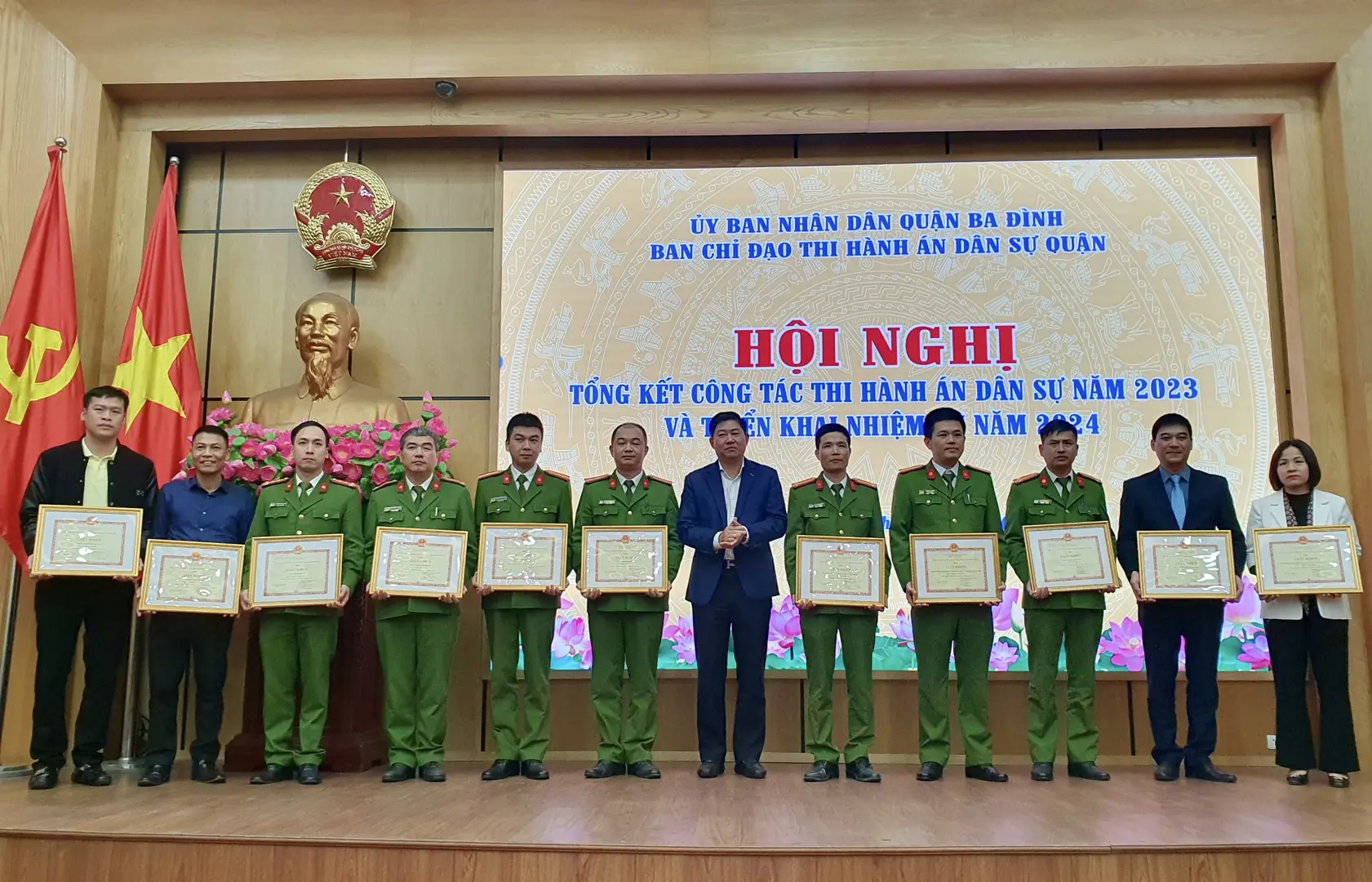 Quận Ba Đình: Cưỡng chế thi hành án 64 trường hợp năm 2023