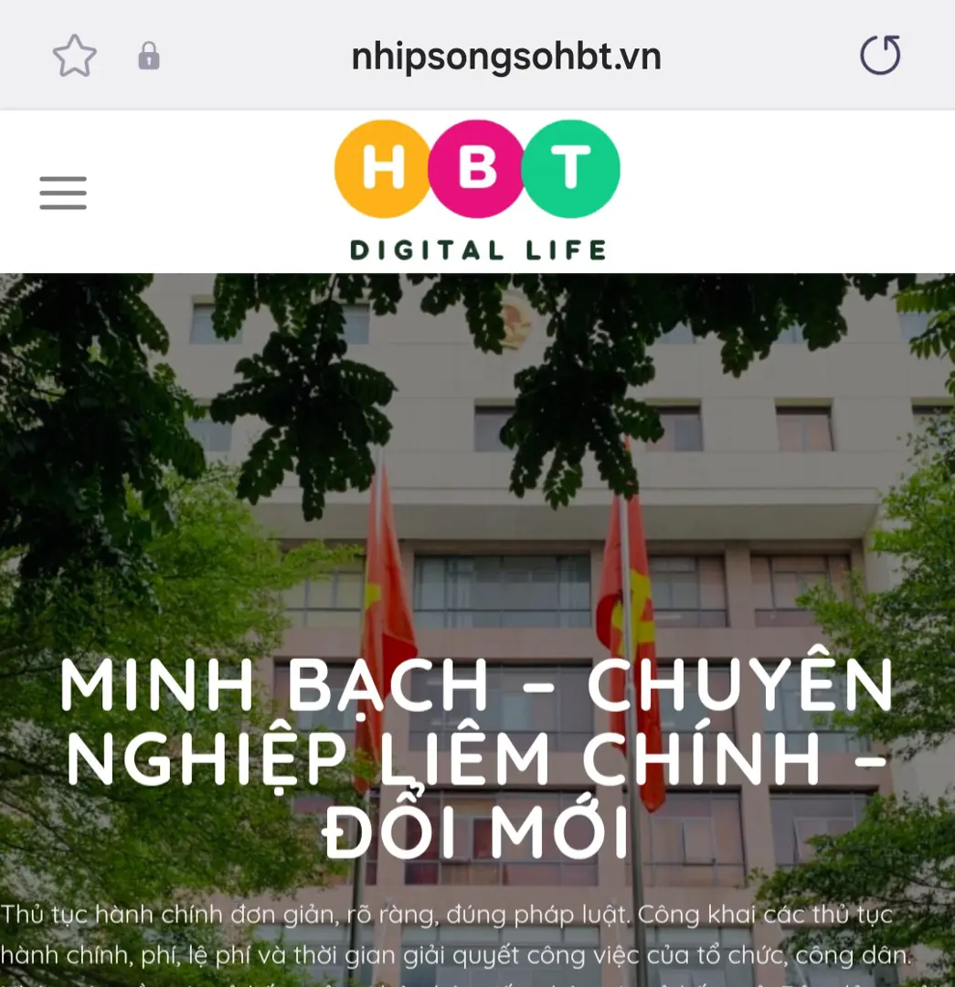 Ứng dụng https://nhipsongsohbt.vn: Kênh kết nối hiệu quả giữa cơ quan quản lý với người dân