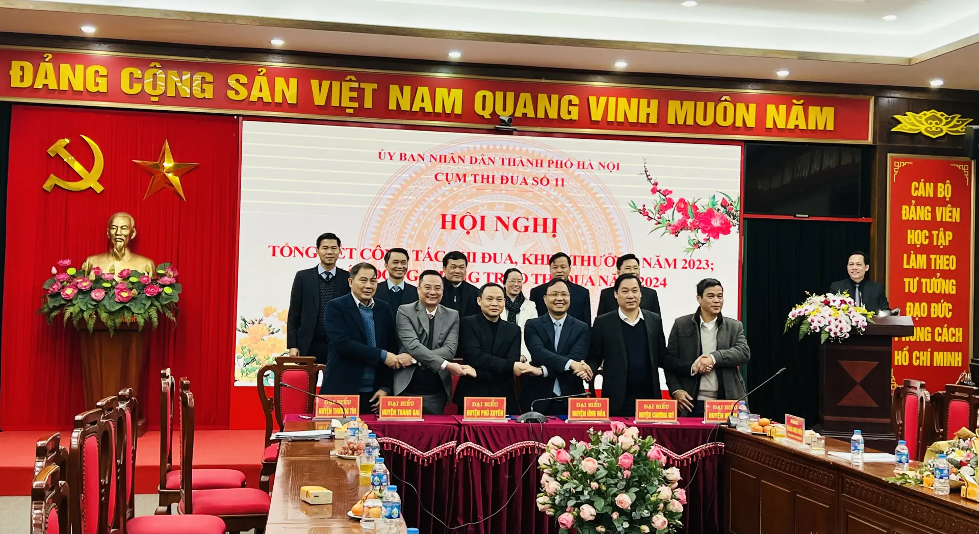 Huyện Thanh Oai là Cụm trưởng Cụm thi đua số 11 năm 2024