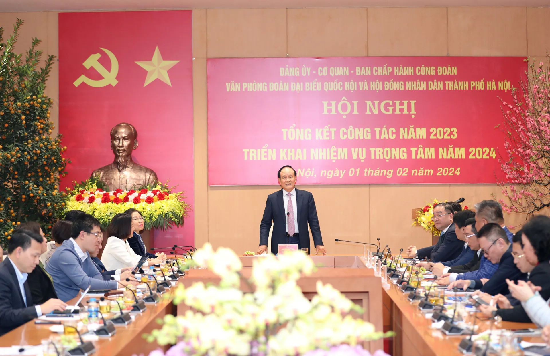 Cơ quan Văn phòng Đoàn ĐBQH và HĐND TP triển khai nhiệm vụ năm 2024
