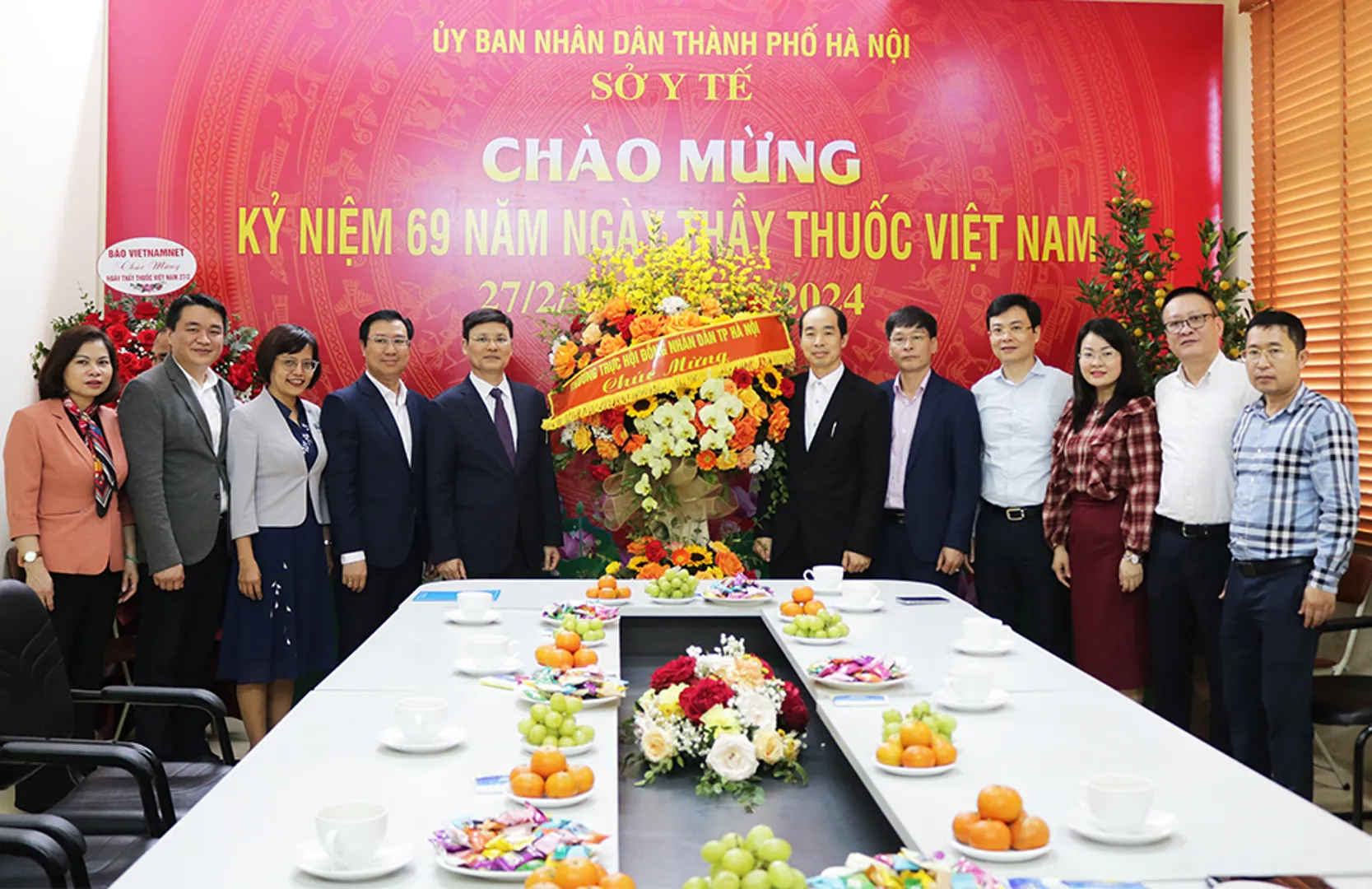 Phó Chủ tịch HĐND TP thăm, chúc mừng Sở Y tế Hà Nội nhân ngày 27/2