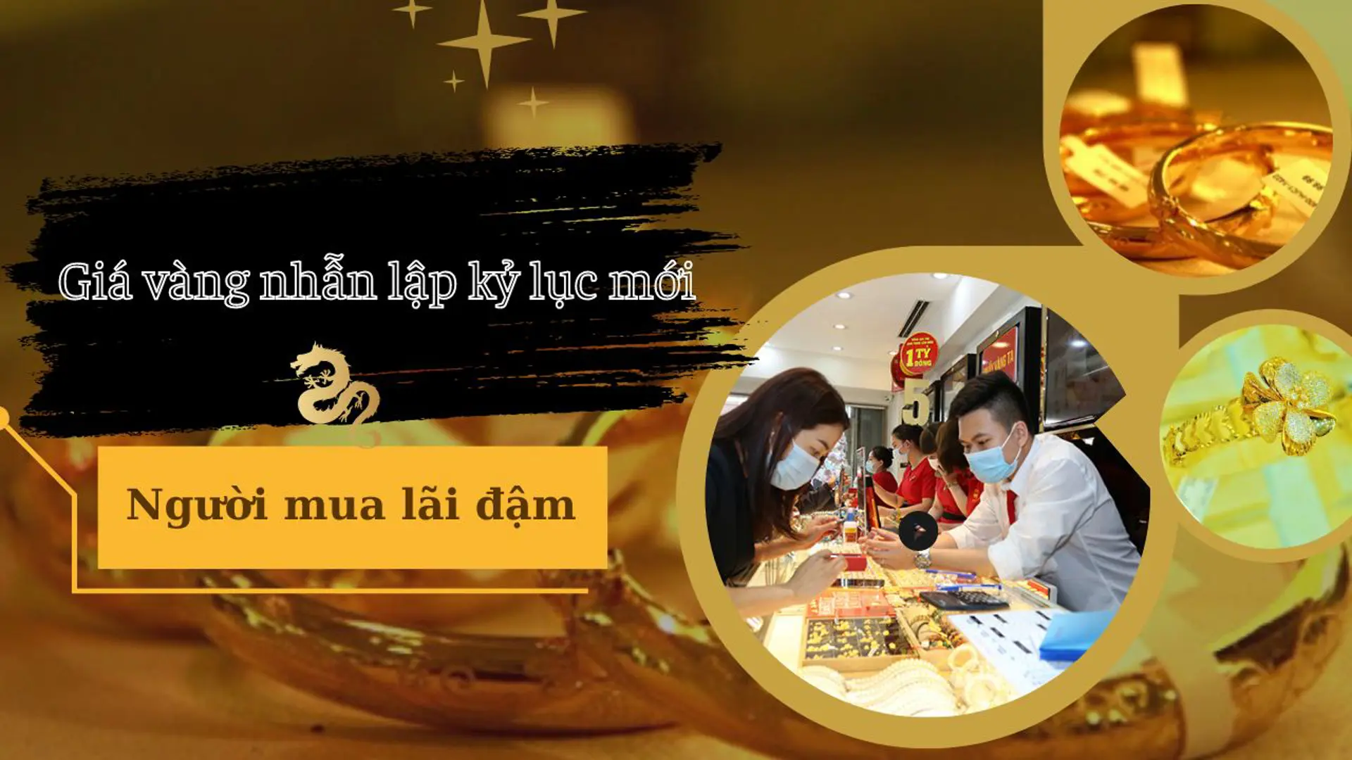 Giá vàng lập kỷ lục mới, người mua lãi đậm