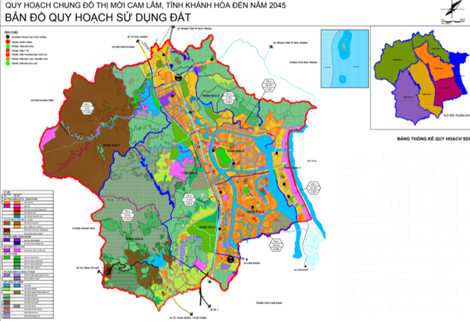 Phê duyệt Quy hoạch chung đô thị mới Cam Lâm, tỉnh Khánh Hòa đến năm 2045