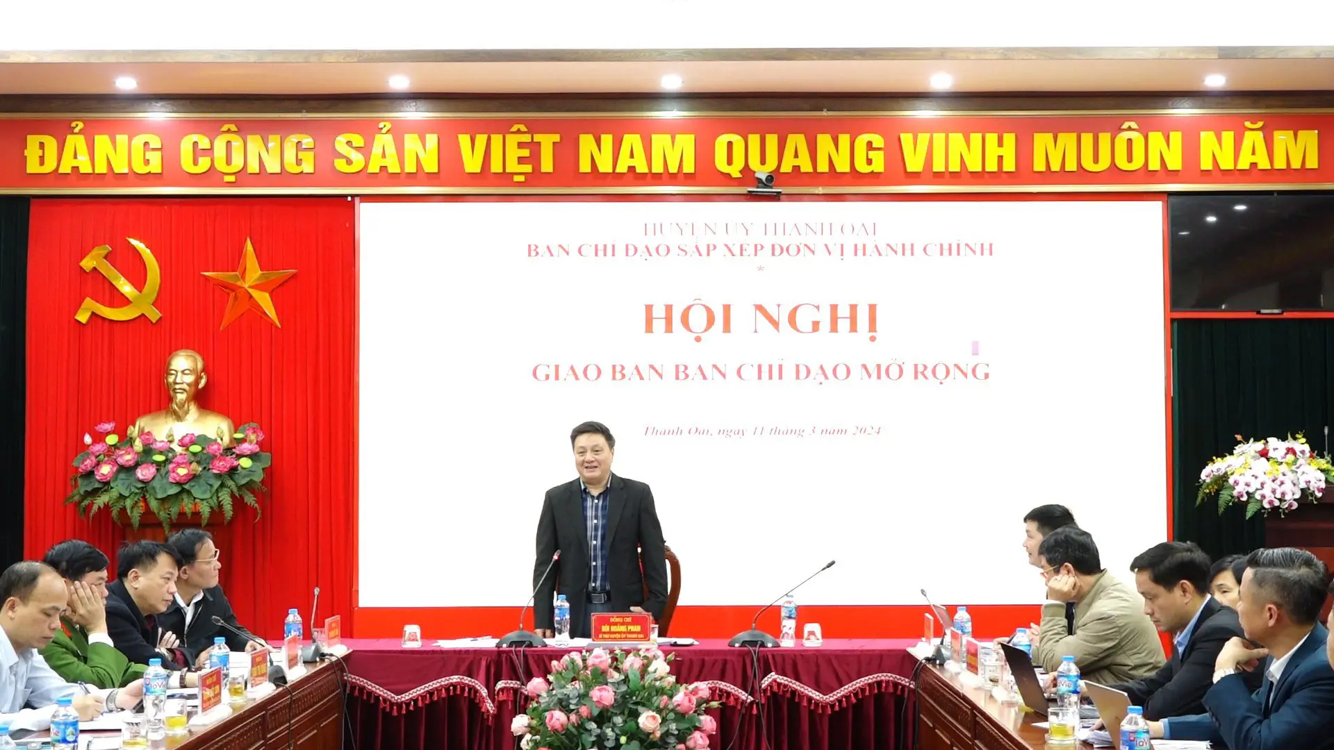 Huyện Thanh Oai: Khẩn trương, bài bản sắp xếp đơn vị hành chính cấp xã