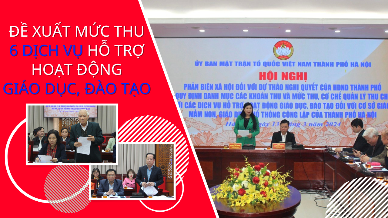 Hà Nội đề xuất mức thu dịch vụ hỗ trợ hoạt động giáo dục, đào tạo