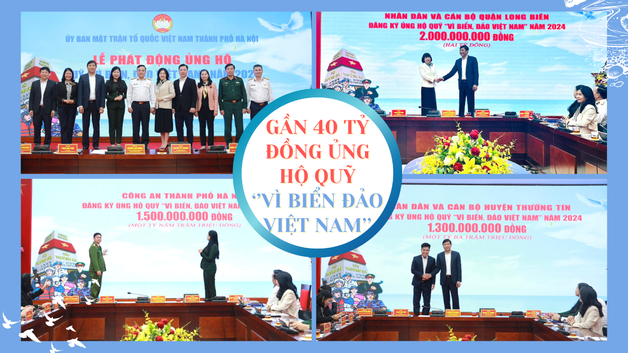 Gần 40 tỷ đồng đăng ký ủng hộ quỹ “Vì biển đảo Việt Nam” năm 2024