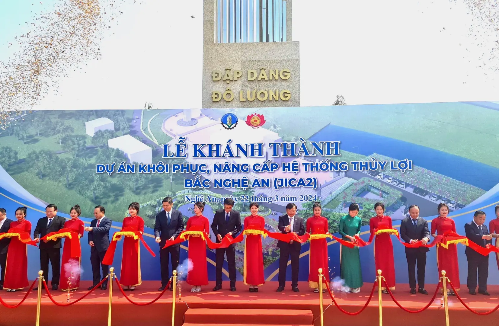 Khánh thành hệ thống thuỷ lợi Bắc Nghệ An do JICA hỗ trợ nâng cấp