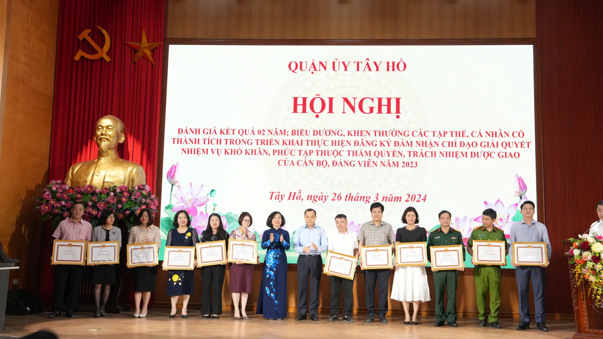 Tây Hồ: 94% đảng viên đăng ký thực hiện việc mới, việc khó
