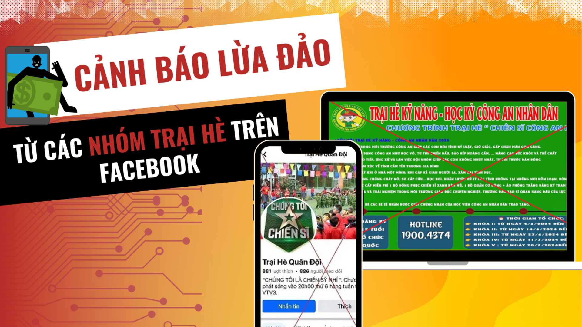 Nhiều tài khoản trại hè trên mạng xã hội có dấu hiệu lừa đảo 