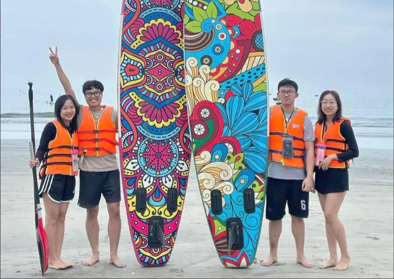 Lần đầu tiên tổ chức lễ hội Festival chèo thuyền súp tại đảo Phú Quý