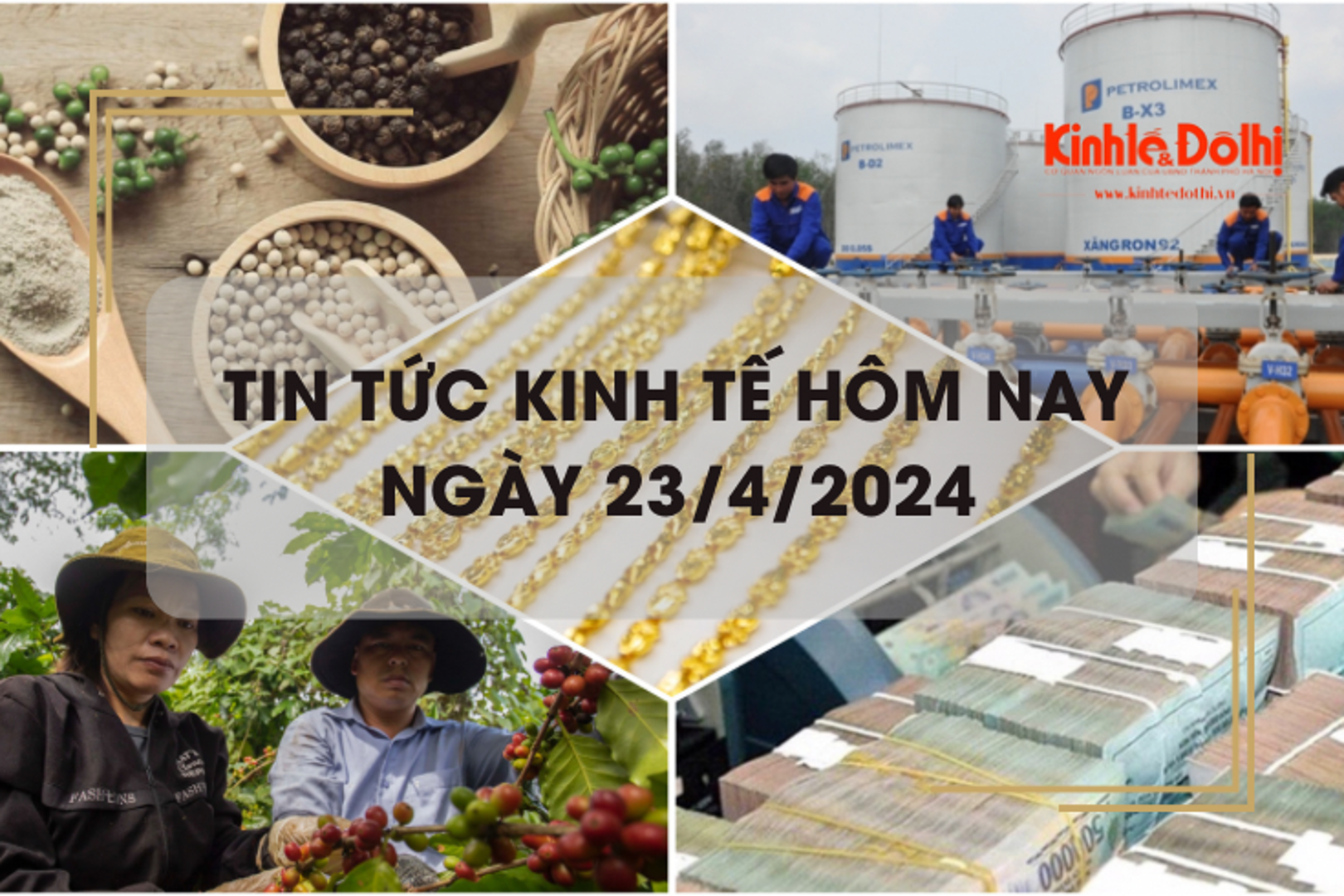 Tin tức kinh tế ngày 23/4/2024: xuất khẩu hạt tiêu sang thị trường Hàn Quốc tăng mạnh