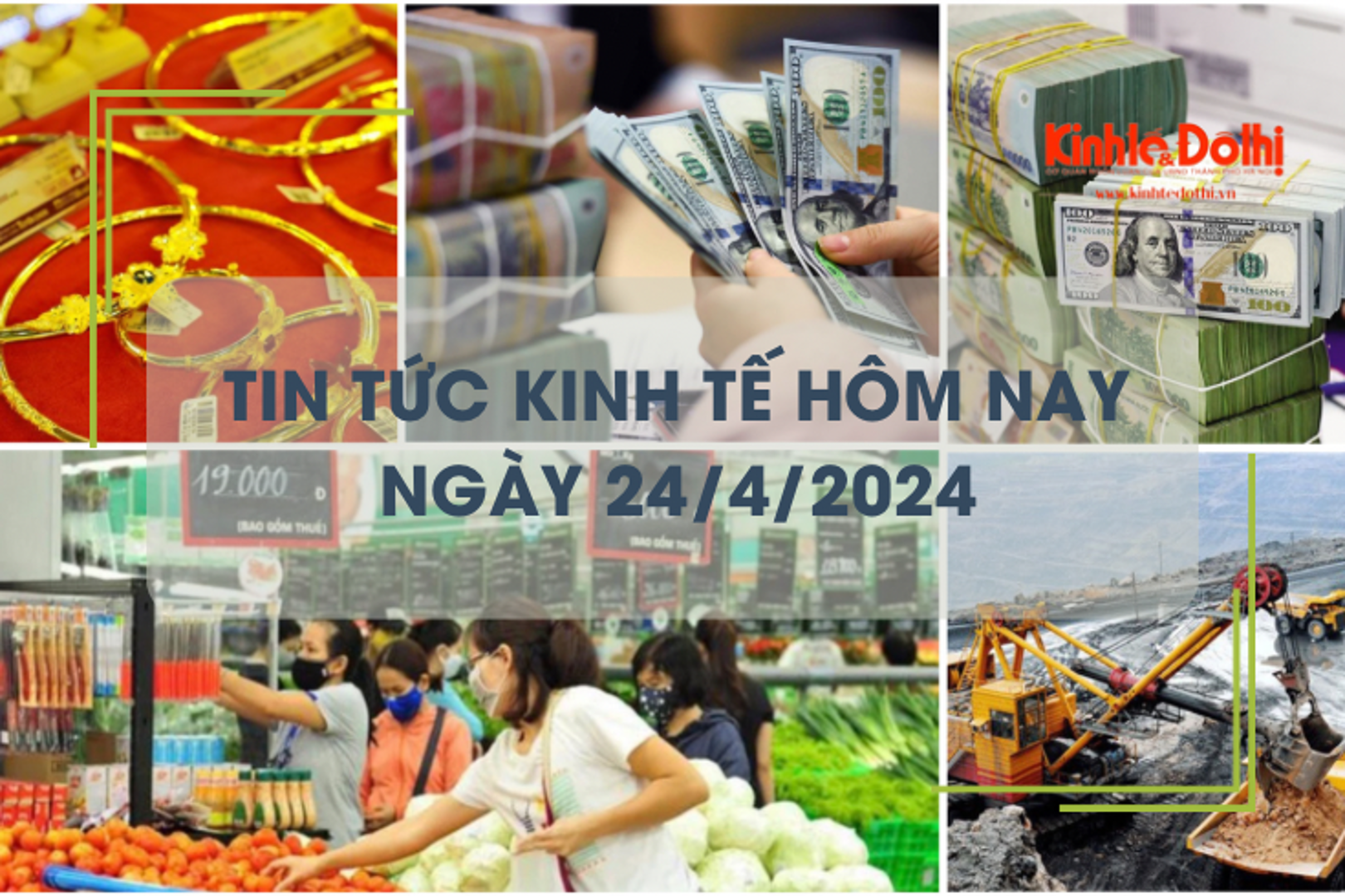 Tin tức kinh tế ngày 24/4/2024: tỷ giá trung tâm ngừng tăng, giá USD ngân hàng hạ nhiệt