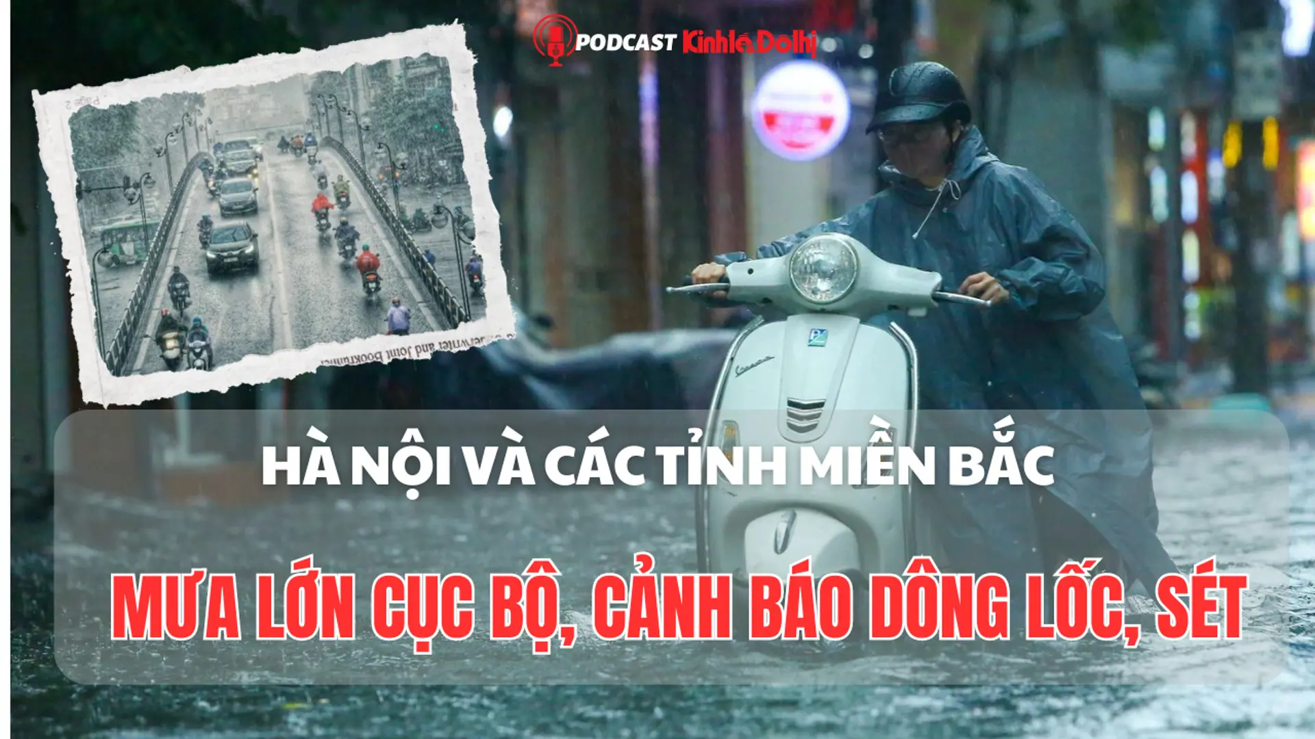 Hà Nội và các tỉnh miền Bắc mưa lớn cục bộ, cảnh báo dông lốc, sét