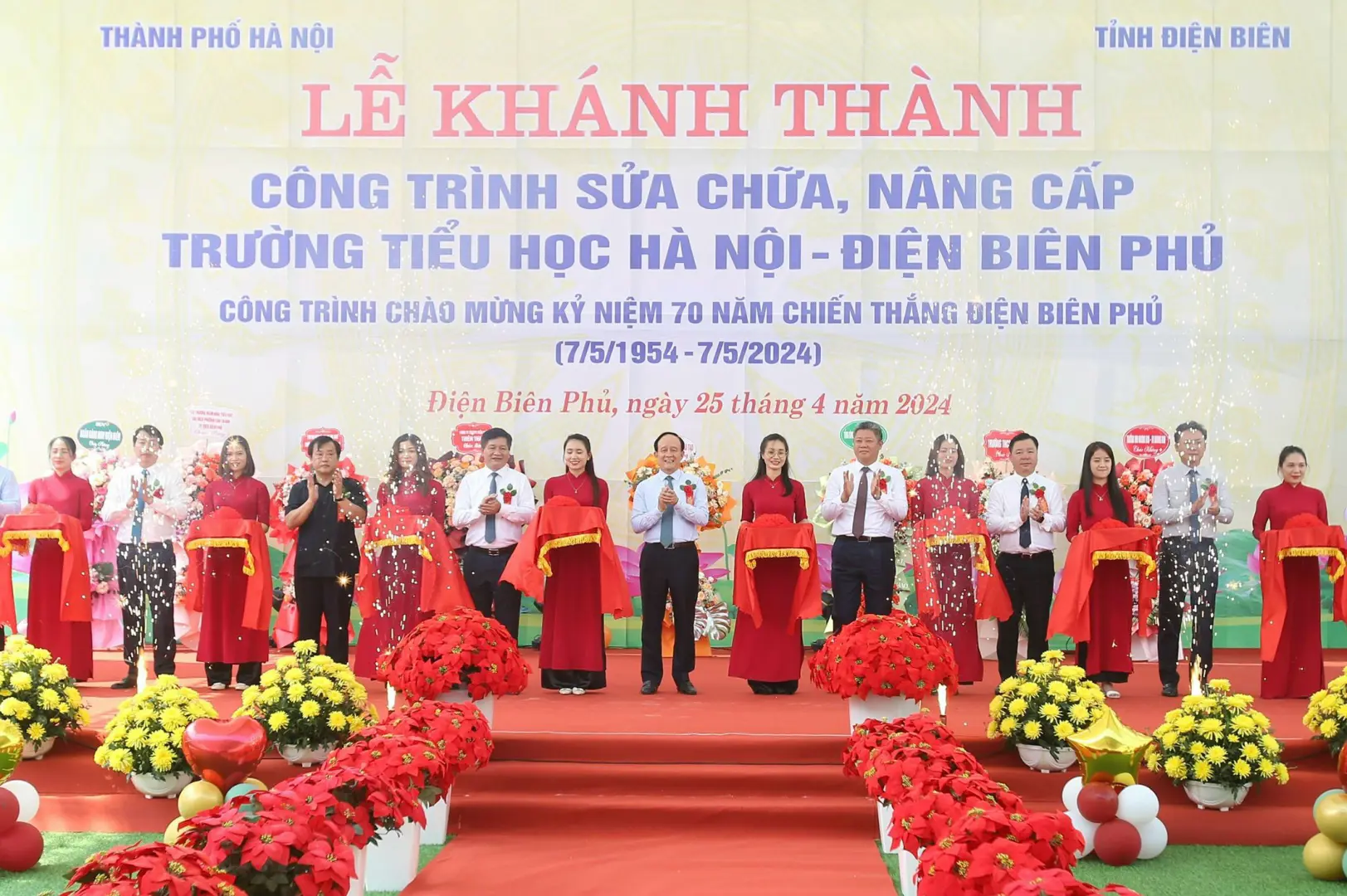 Khánh thành trường Tiểu học Hà Nội - Điện Biên Phủ tại tỉnh Điện Biên